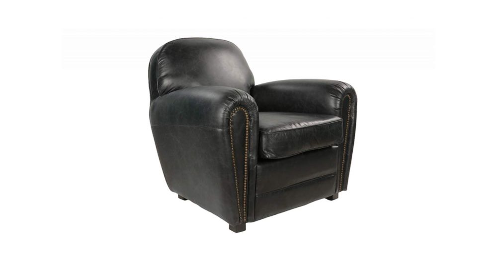 Fauteuil club en cuir pleine fleur Richmond