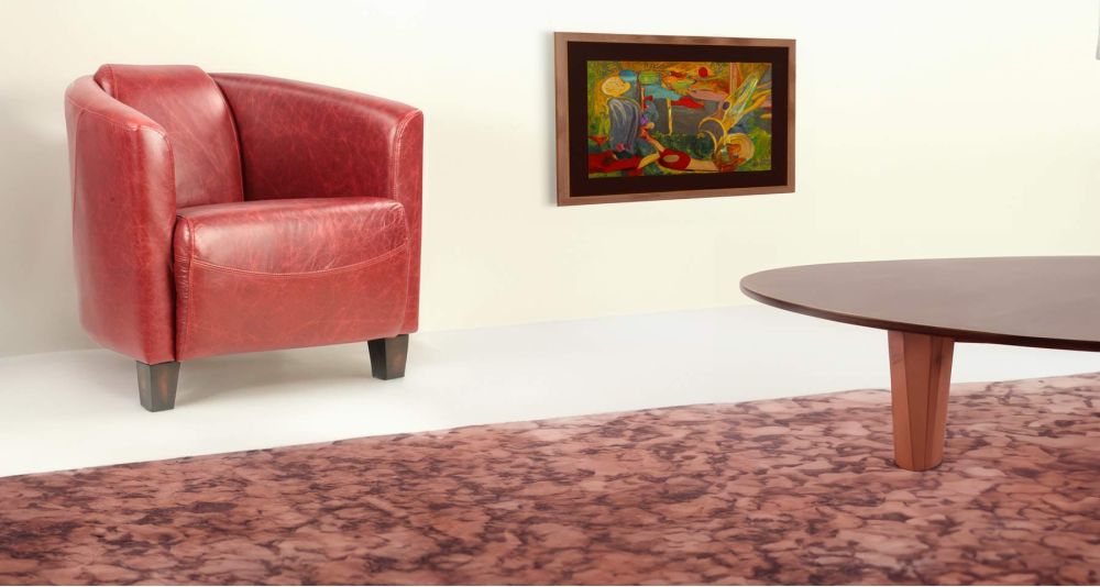 Fauteuil club en cuir pleine fleur Stockton