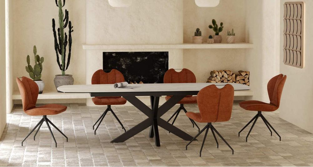 Grande table en céramique extensible 200 à 260 cm Phoenix