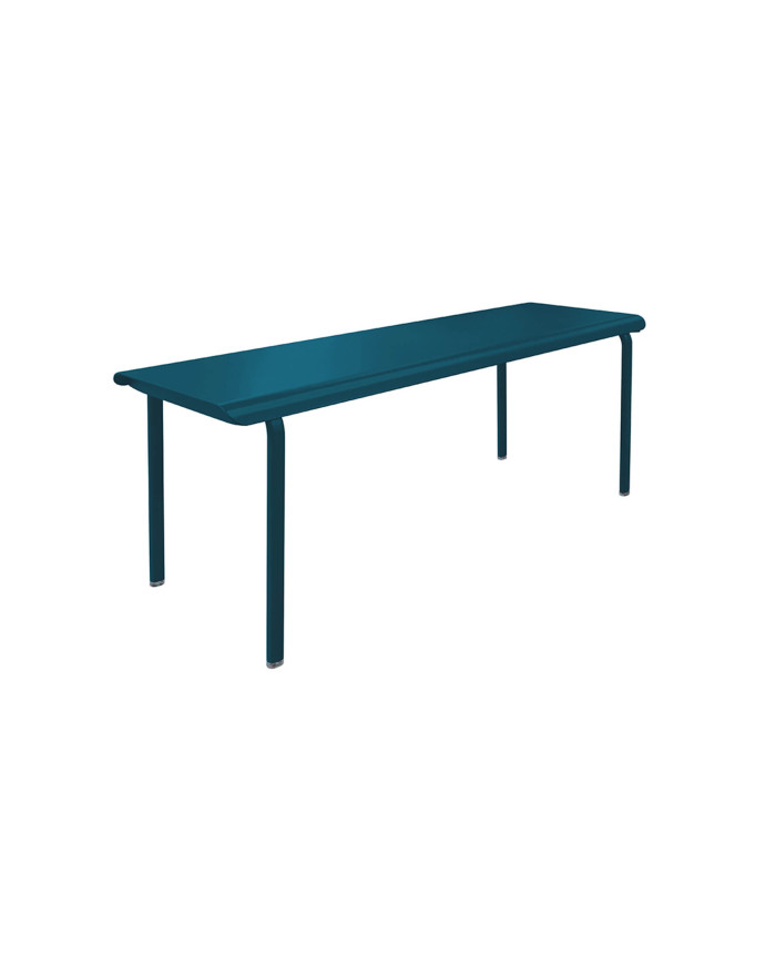 Banc en métal coloré Allure d'Azur 100% français bleu pétrole