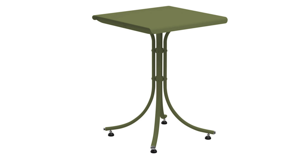 Table en métal coloré deux personnes pour le balcon