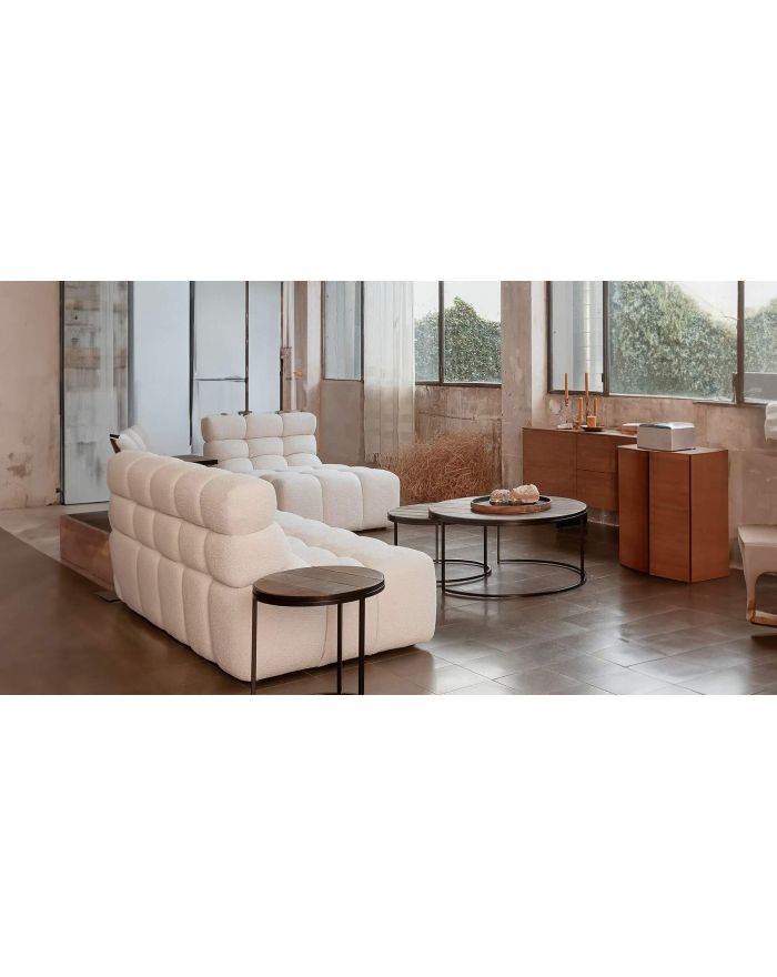 Méridienne matelassée Chopin blanc - 1 