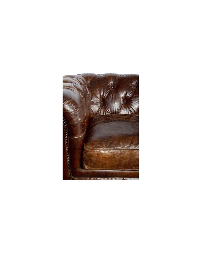 Canapé chesterfield 303 cm en cuir Trent