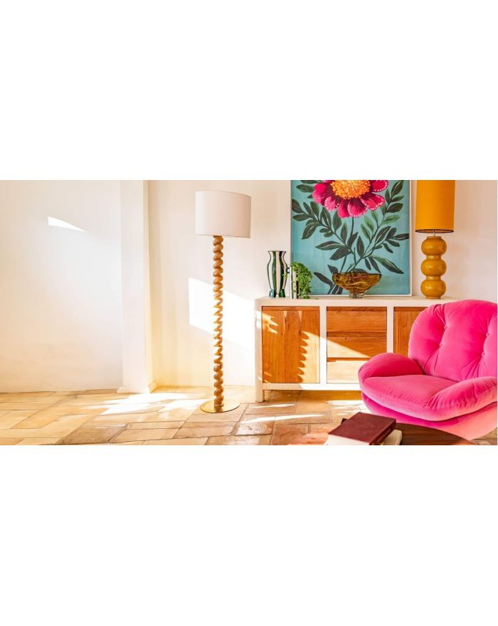 Buffet en bois naturel et écru Comino - Athezza