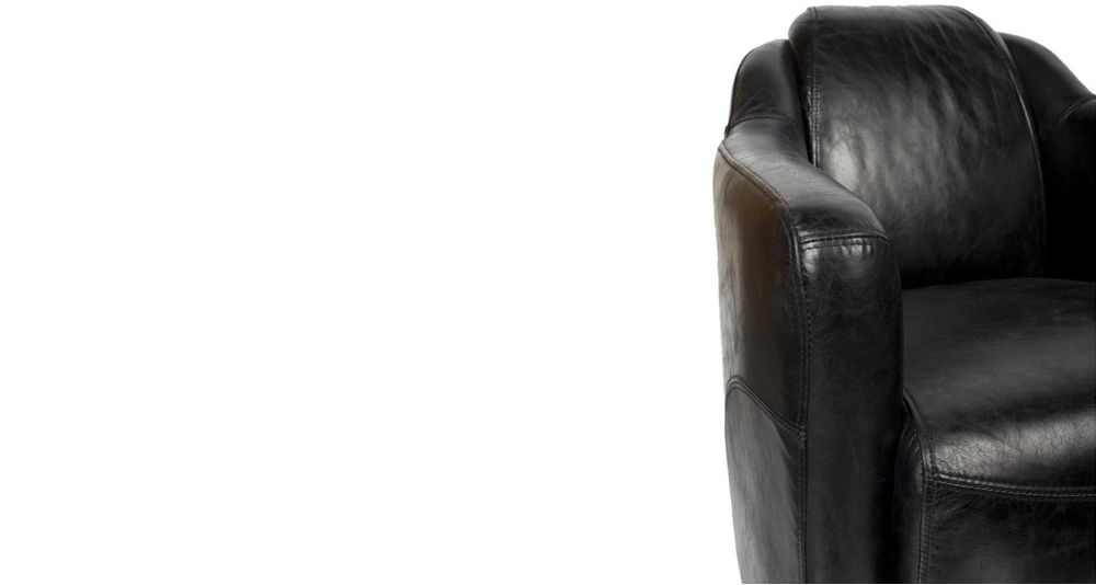 Fauteuil club vintage cuir Indiana