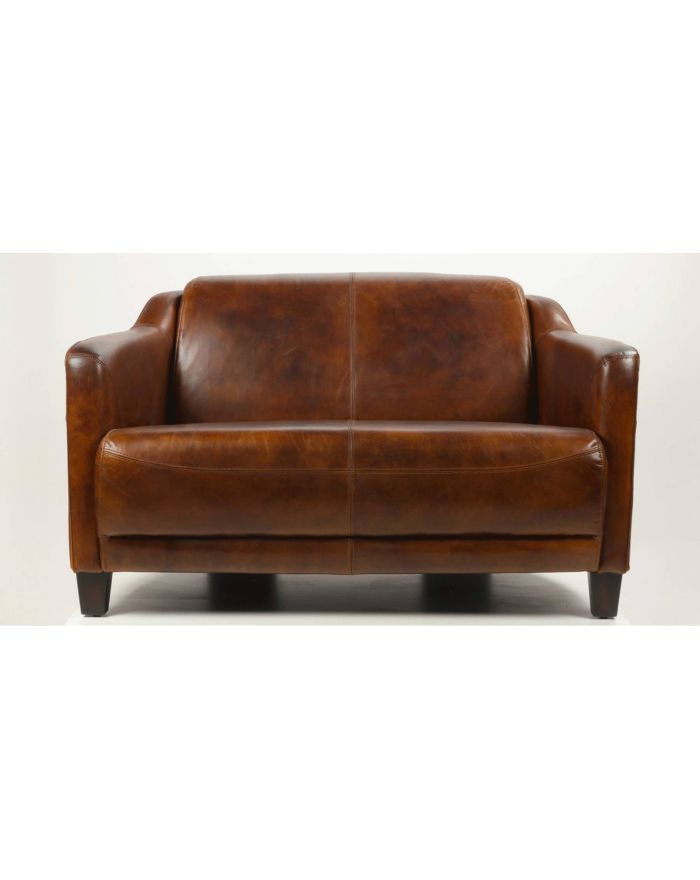 Canapé cuir 2 ou 3 places club cigare Indiana - 1