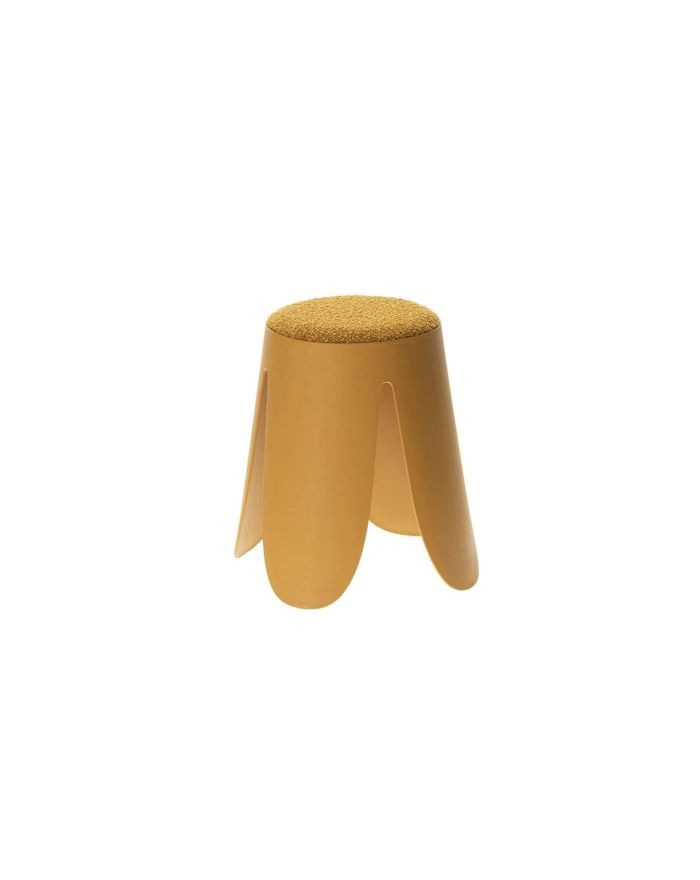 Tabouret fleur Gardenia moutarde - 1