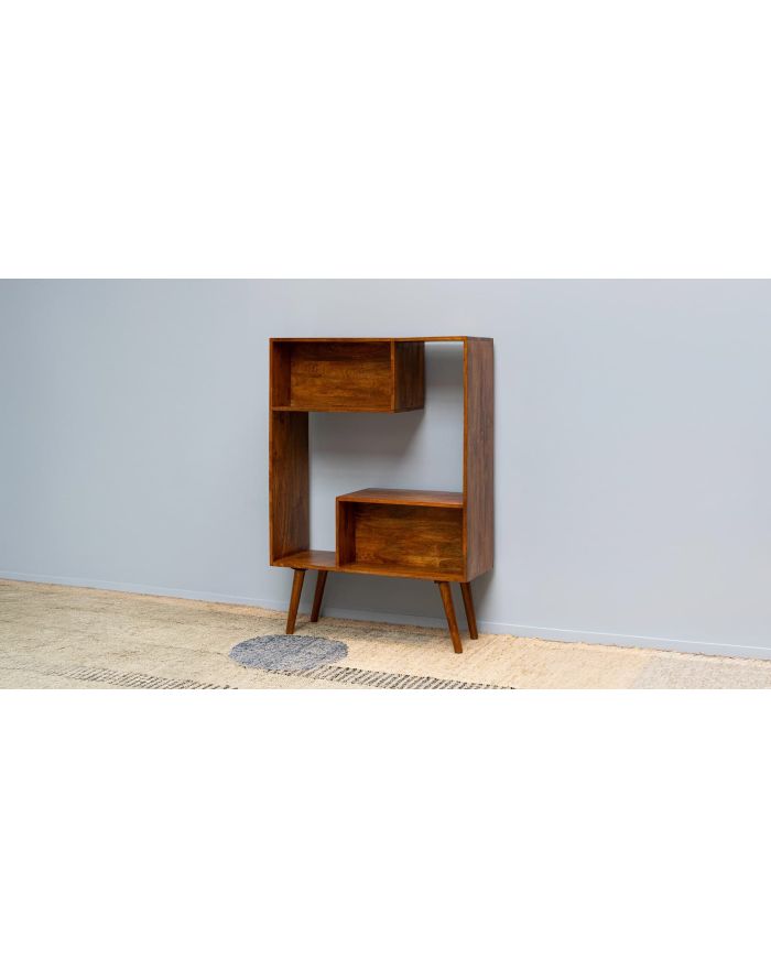 Bibliothèque réversible en bois de manguier Open - 1