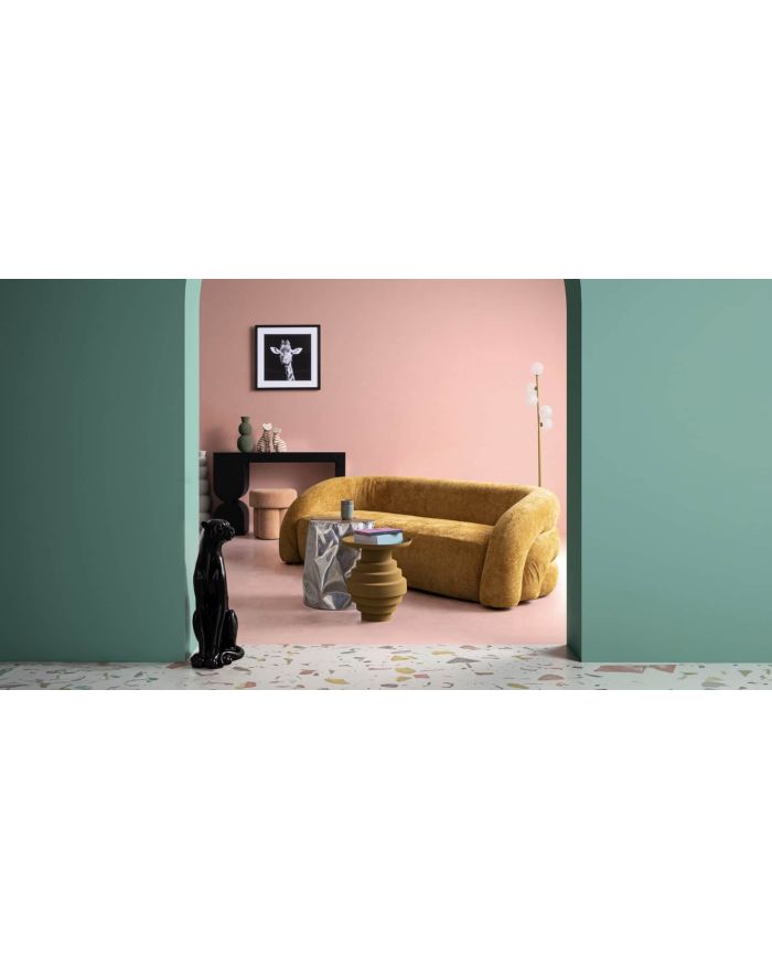 Canapé 3 place doux - Clémence Moutarde 5 Bizzotto