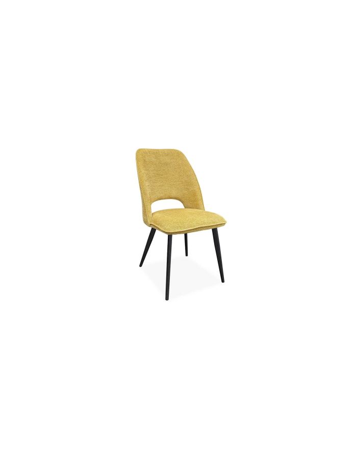 Lot 2 chaises Roxane jaune safran - 1