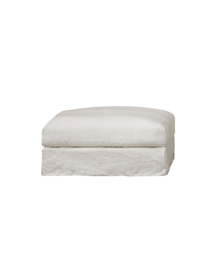 Pouf XL lin, lin froissé Biarritz Home Spirit