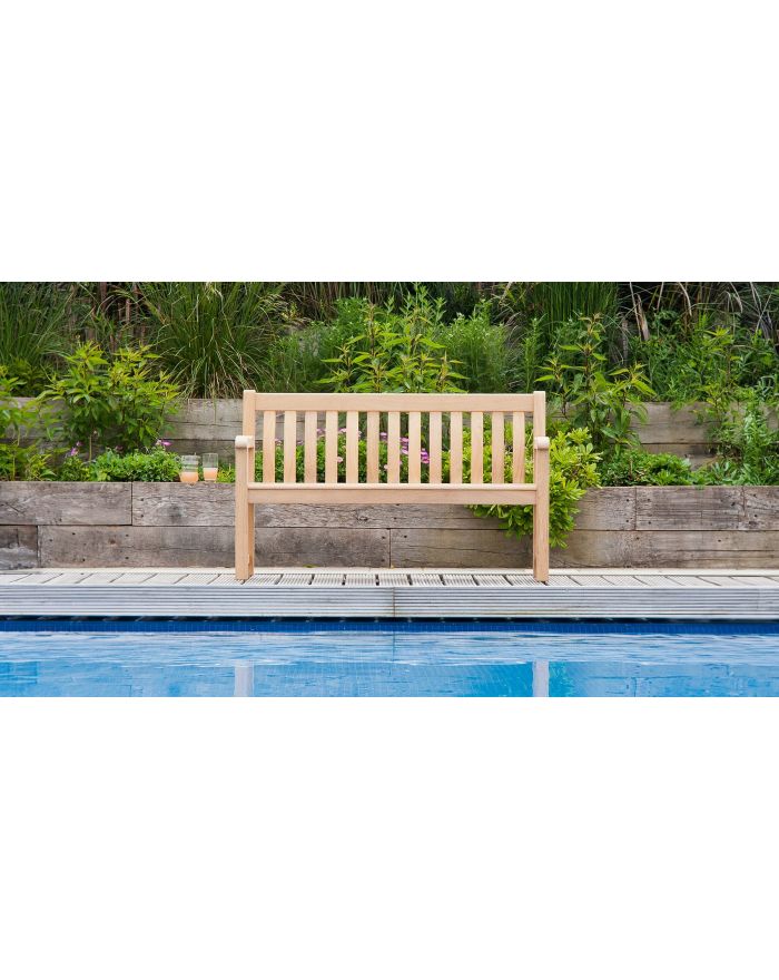 Banc 3 places en chêne Roble St George - 1 