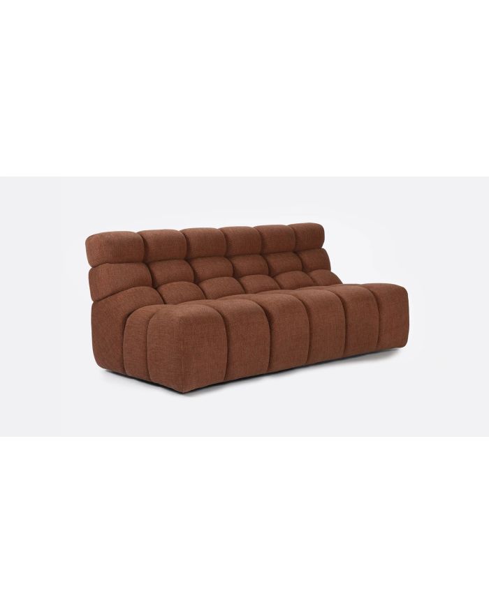 Canapé matelassé modulable Chopin 3 places vert mousse 1