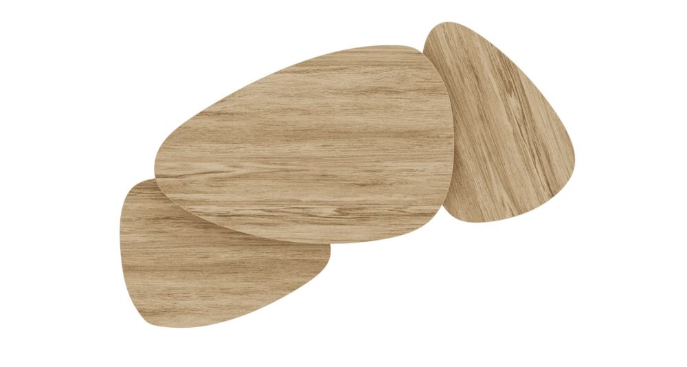 Table basse 3 plateaux pivotants Camelias