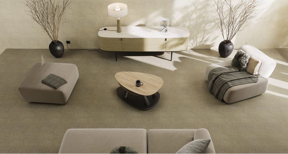 Table basse 3 plateaux pivotants Camelias