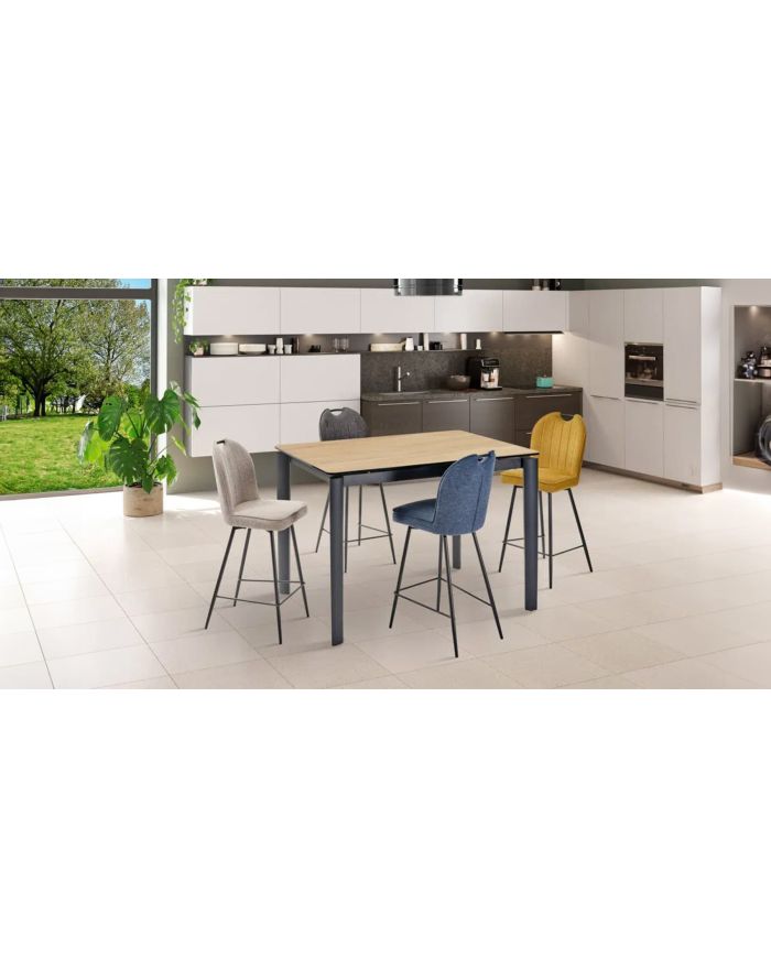 Table haute 140 x 90 extensible Timeo chêne - 1 