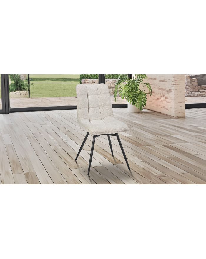 Lot 2 chaises bouclettes Angel'o blanc d'argent - 1 