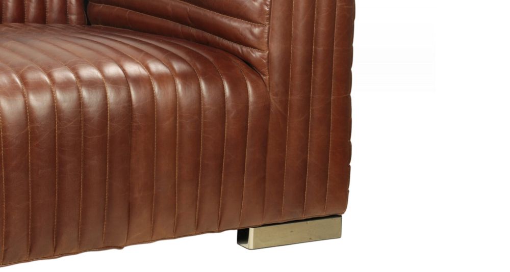 Canapé matelassé en cuir Tyler