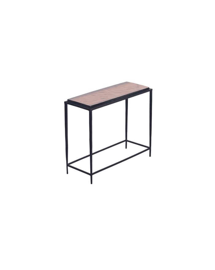 Console plateau en verre fumé Igloo 110 cm - 1