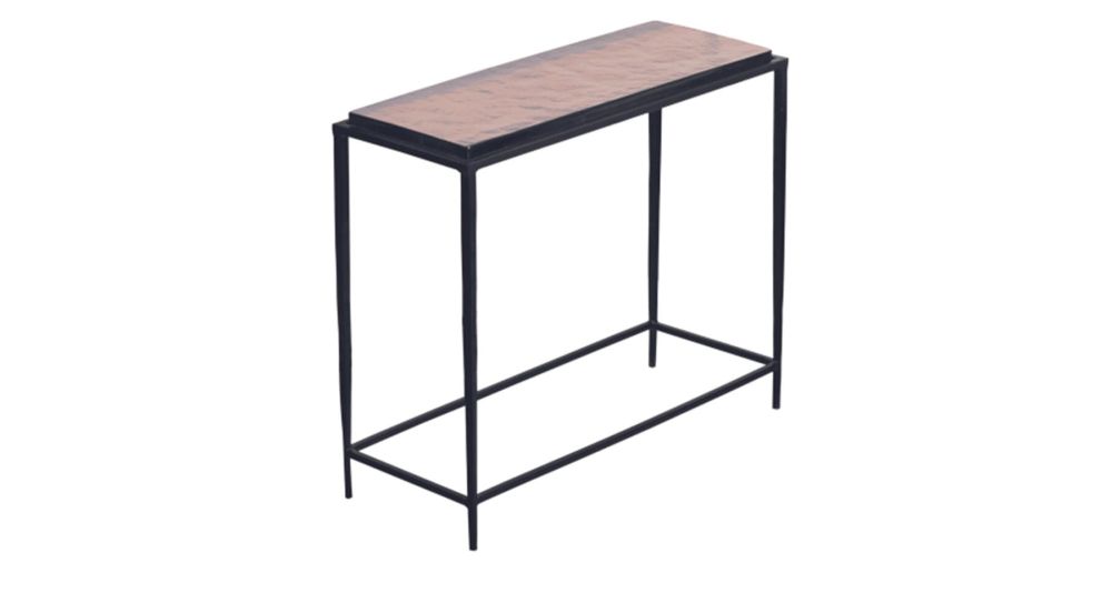 Console plateau en verre fumé Igloo