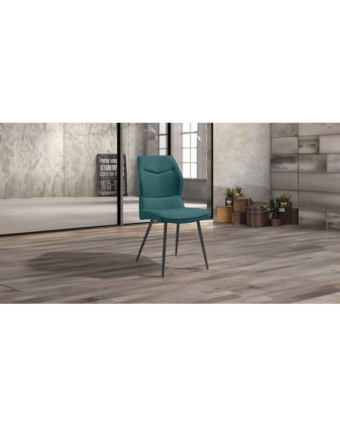 Lot 2 chaises Julie Girardeau bleu turquoise - 1 