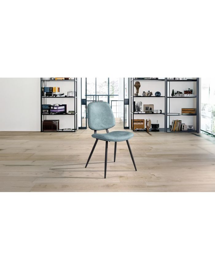 Lot 2 chaises Margot bleu vintage - 1 