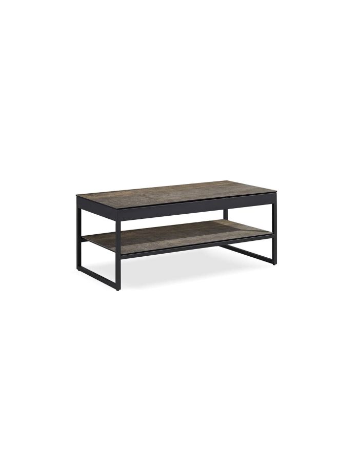 Table de salon Floride céramique plateau relevable céramique iron - 1