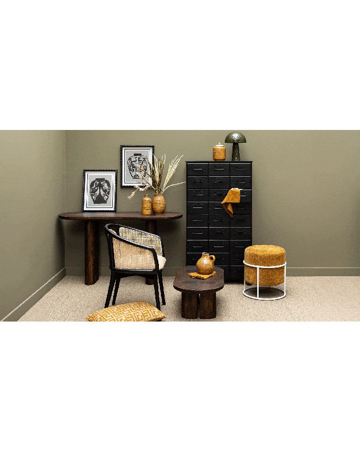 Meuble de tri postal en fer noir Office - 1