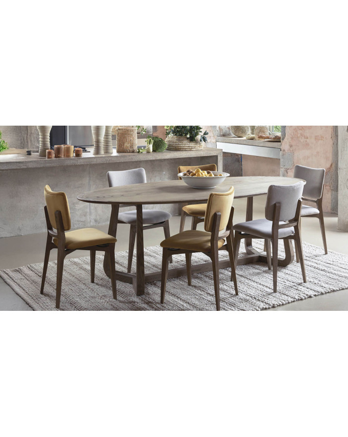 Table en chêne Maxine ovale design