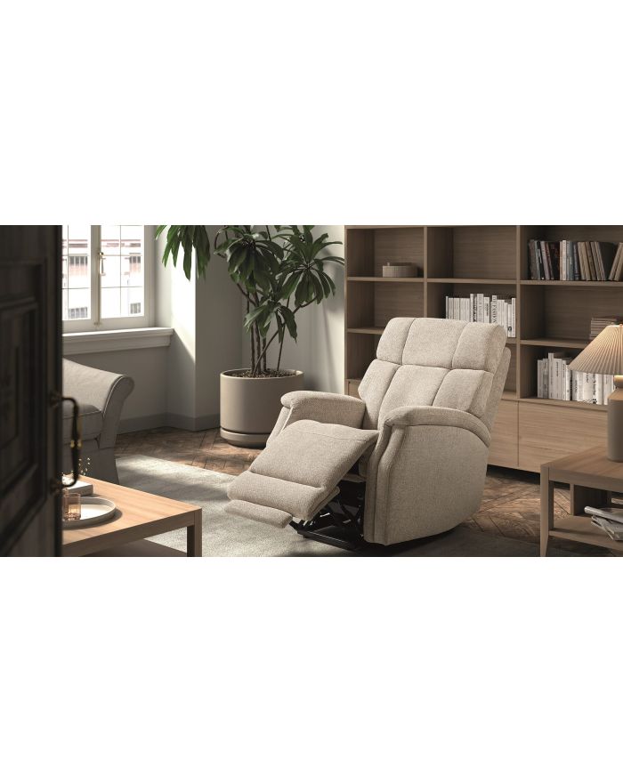 Fauteuil relax massage électrique Shangaï crème - 2