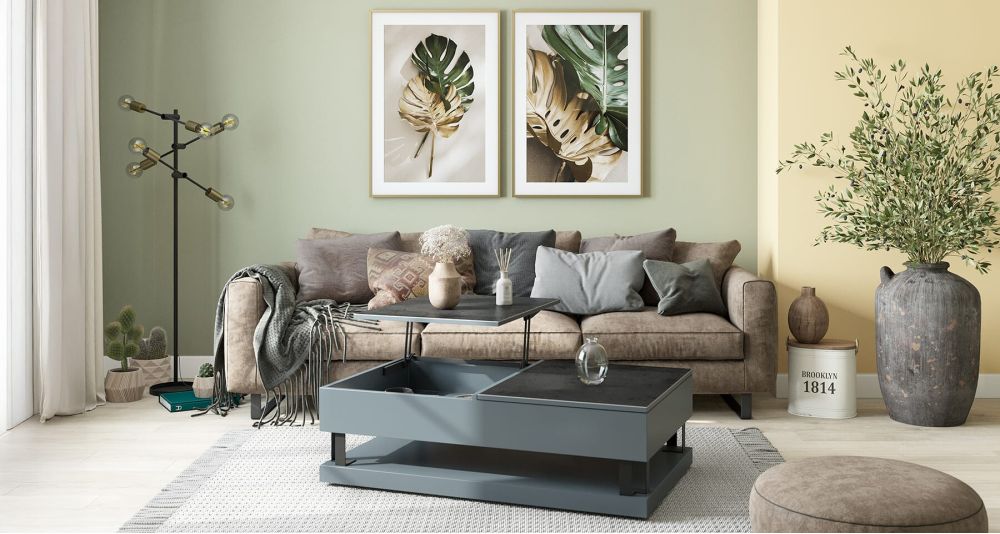 Table basse relevable 2 plateaux Stuttgart