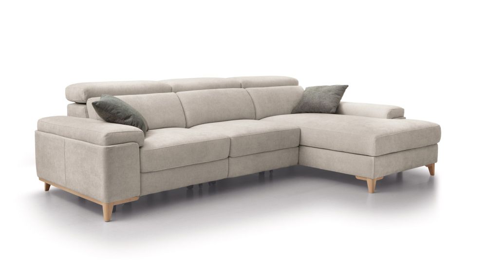 Canapé d'angle coulissant à ressorts ensachés Sérénité