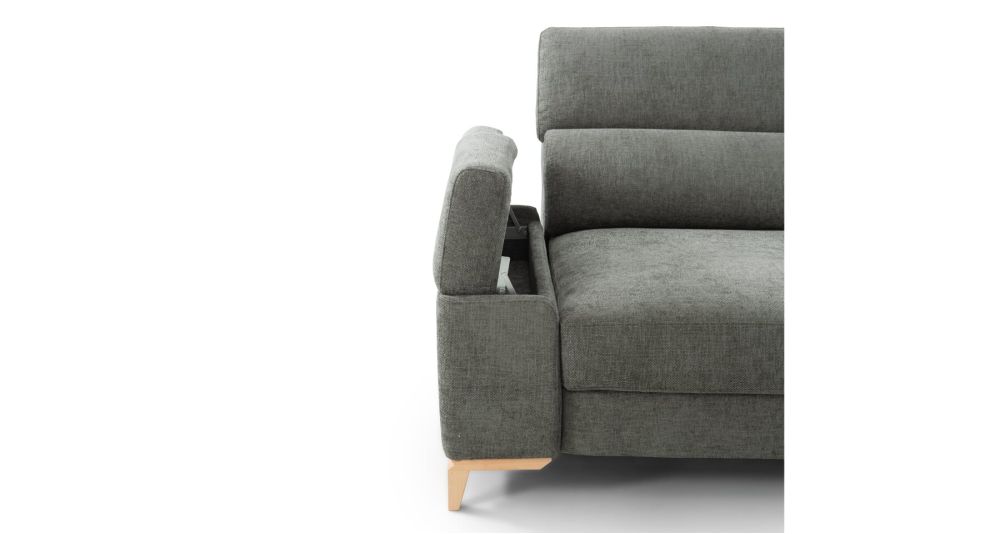 Canapé d'angle coulissant à ressorts ensachés Sérénité