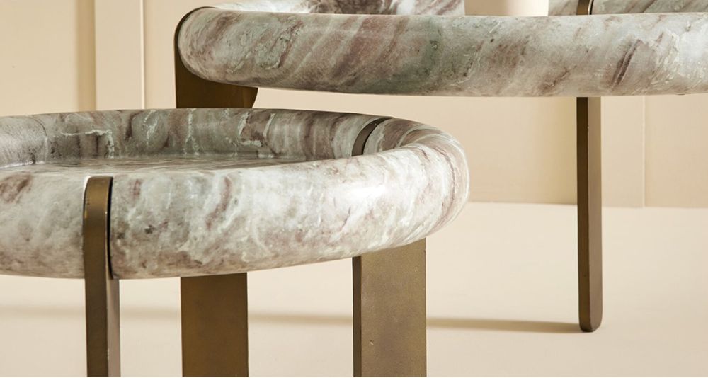 Table basse ronde marbre Prosper