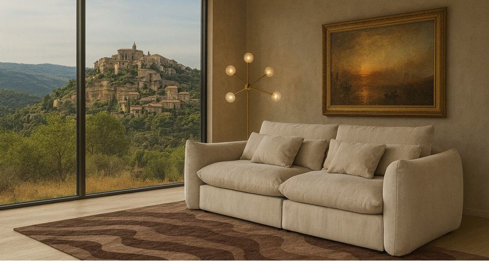 Canapé moelleux convertible en 140 Gannon