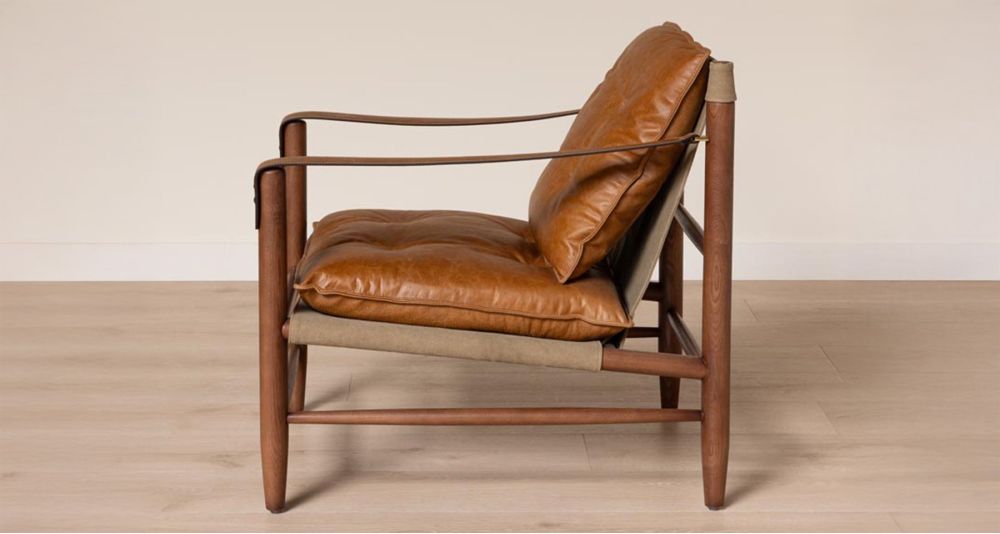 Fauteuil en cuir Brooklyn
