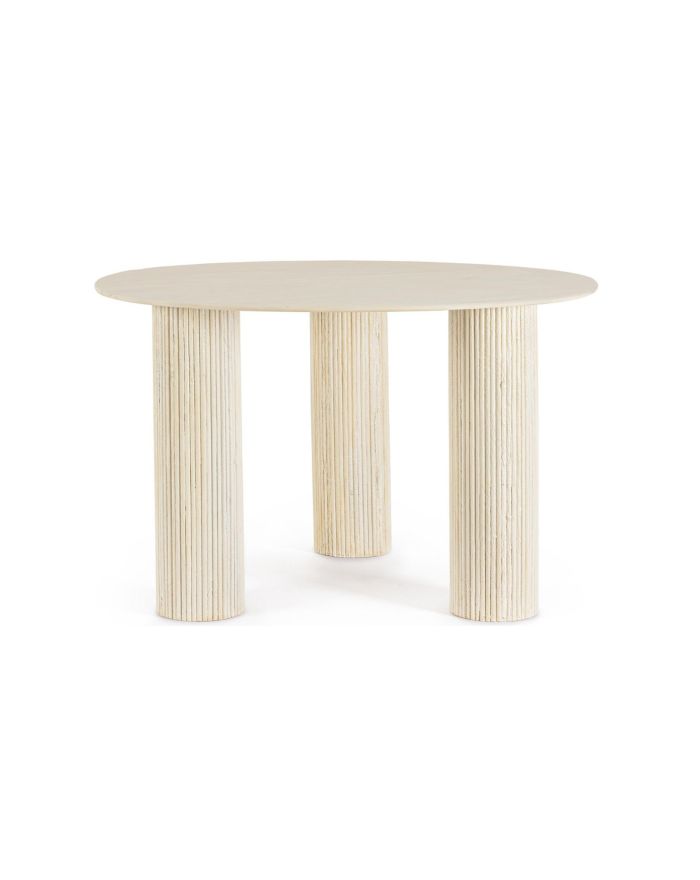 Table Dacca diamètre 120 cm - Blanc - 1
