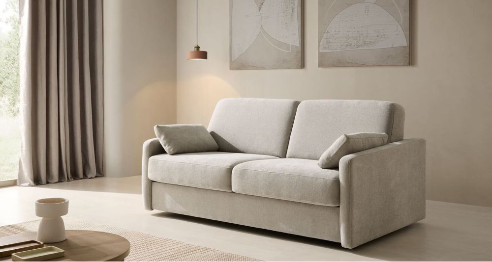 Petit canapé convertible couchage 140 cm Celia