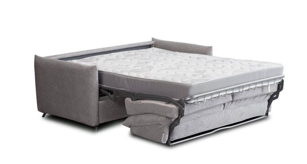 Canapé convertible 3 places gris Soft