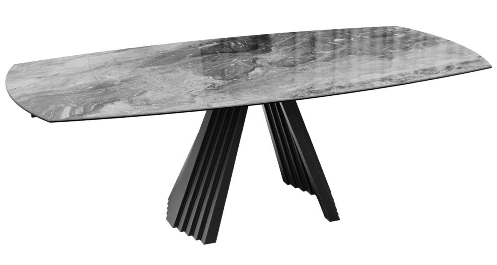 Table céramique design avec rallonges rétractables Gideon