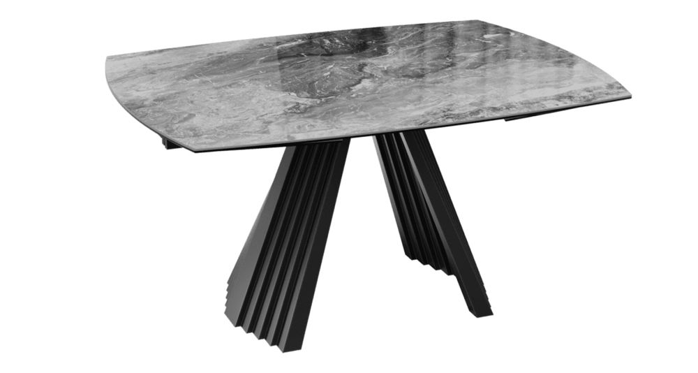 Table céramique design avec rallonges rétractables Gideon