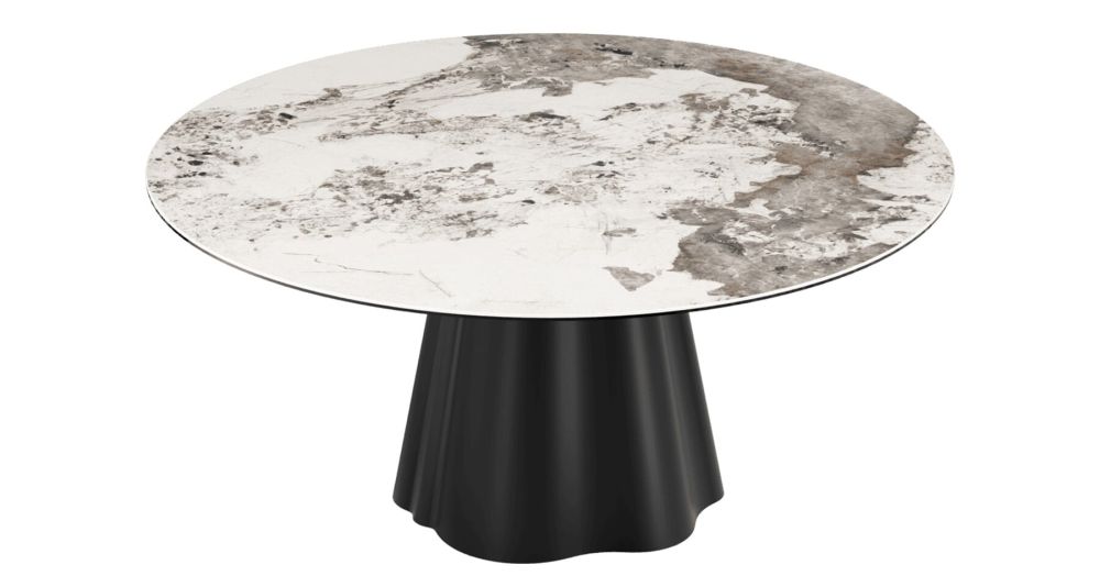 Table ronde 160 cm en céramique Paola