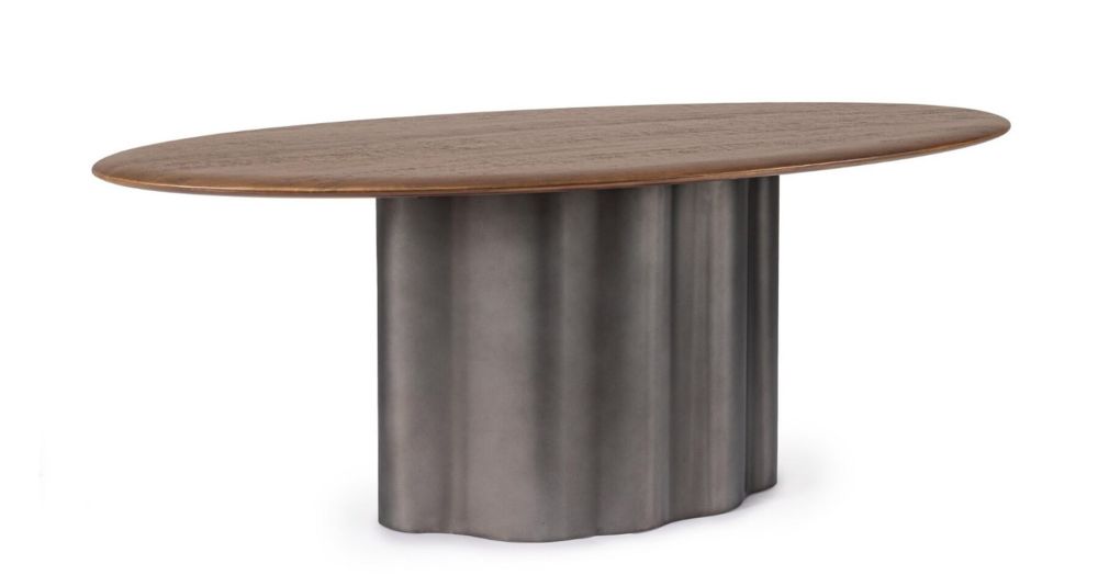 Table ovale 6 personnes en bois Rawling