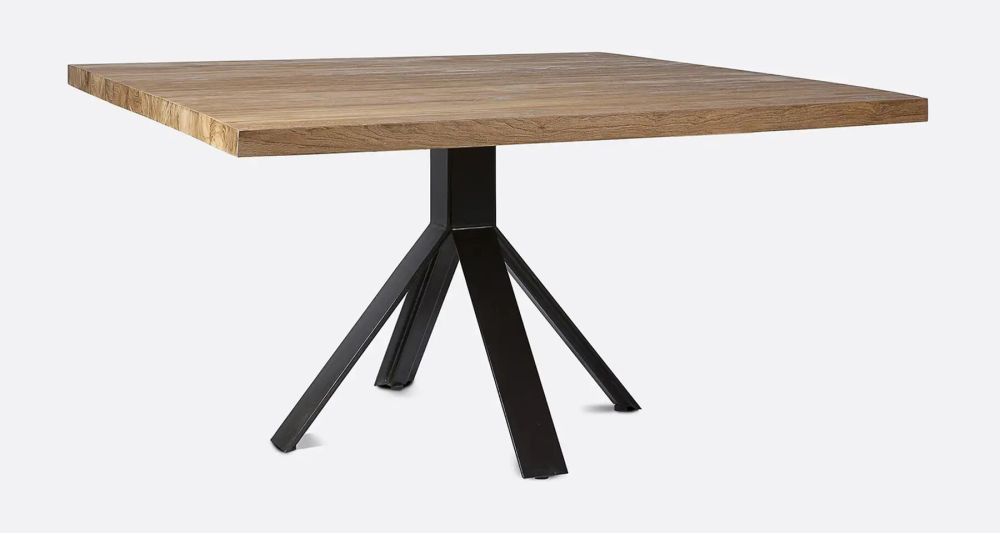 Table carrée en teck recyclé 140 x 140 cm Jati