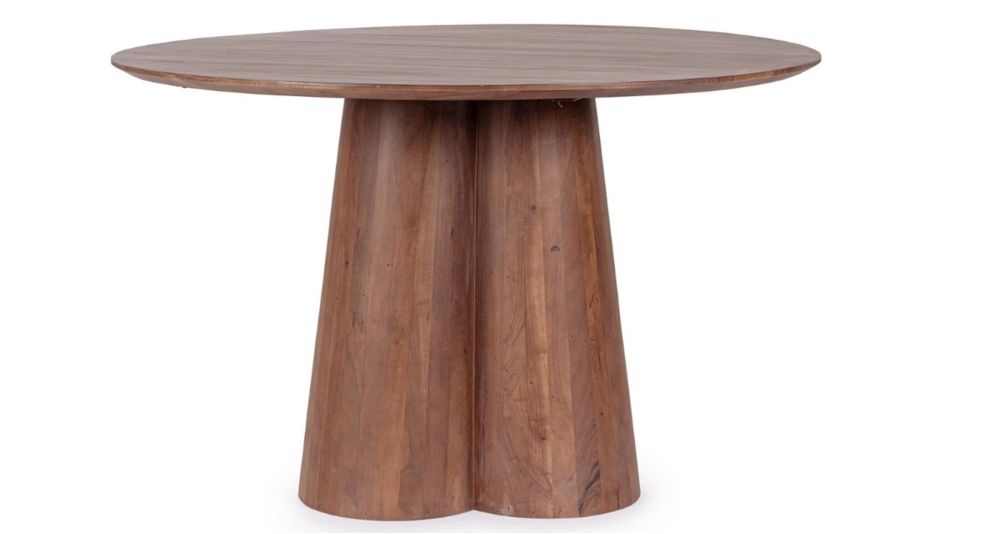 Table ronde diamètre 120 cm en bois Nassor