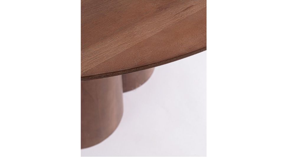 Table ronde diamètre 120 cm en bois Nassor