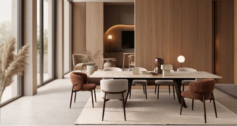 Lot de 4 chaises salle à manger Amalia