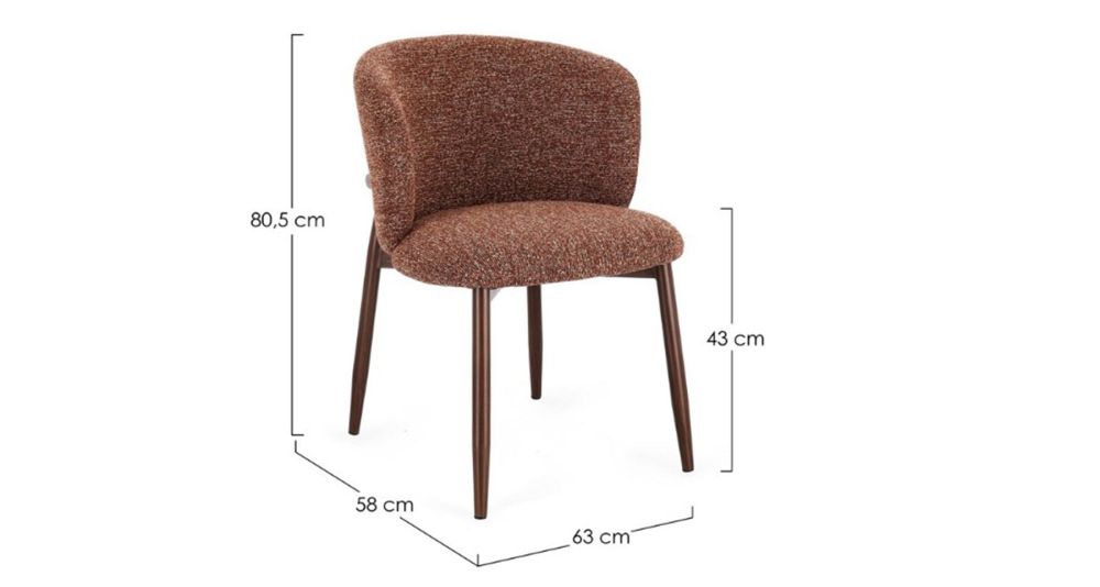 Lot de 4 chaises salle à manger Amalia