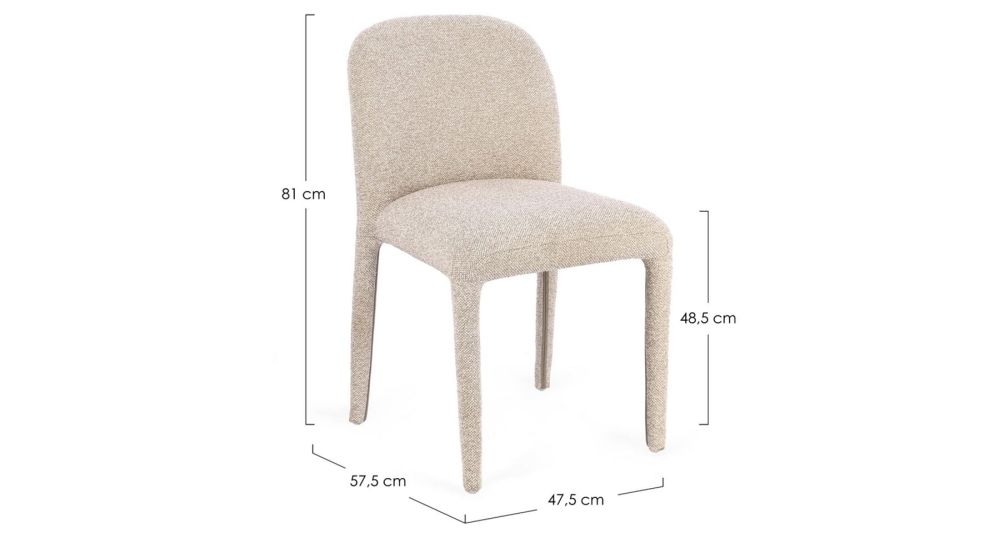 Lot de 4 chaises design salle à manger Antara