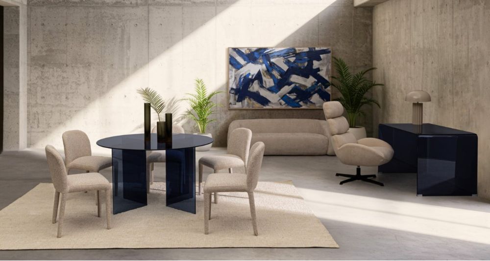 Lot de 4 chaises design salle à manger Antara